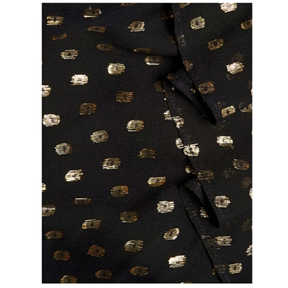 A.L.C. Lita Silk Metallic Dot Print Tiered Dress BNWT Size 4 - Picture 6 of 13